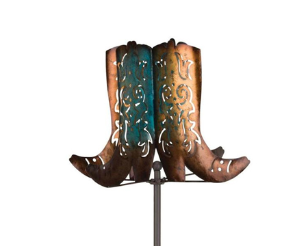 Cowboy Boots Wind Spinner