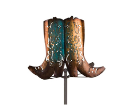 Cowboy Boots Wind Spinner