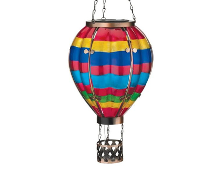 Hot Air Balloon Solar Lantern - Large Multi Stripe
