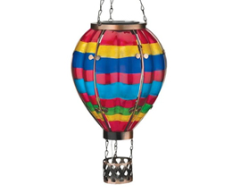 Hot Air Balloon Solar Lantern - Large Multi Stripe