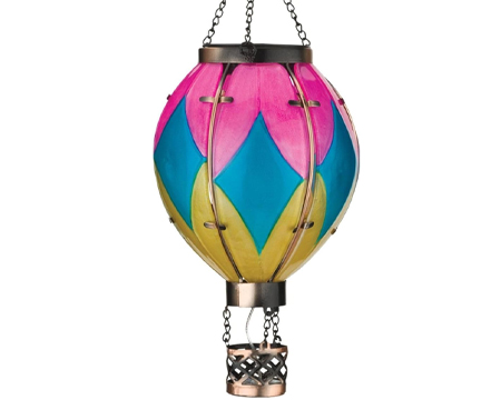 Hot Air Balloon Solar Lantern - Small Diamond