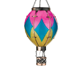 Hot Air Balloon Solar Lantern - Small Diamond