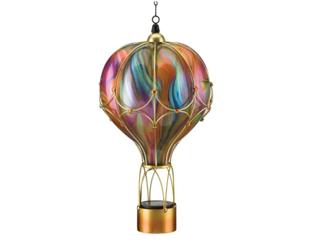 Hot Air Balloon Solar Lantern - Large Orange