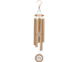 Zen Crystal Chime - Gold