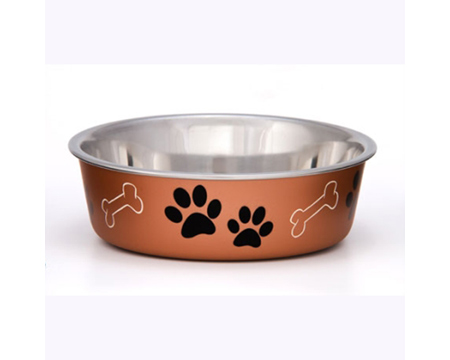 Loving Pets® Large Bella Dog Bowl - Copper