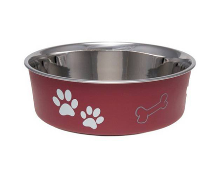 Loving Pets® X-Large Polyresin Dog Bowl - Merlot