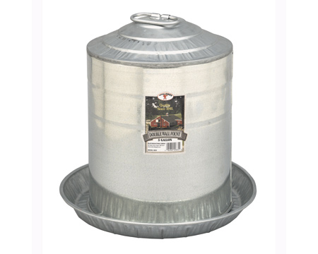 Little Giant Farm® 5 Gal. Double Wall Metal Poultry Fountain