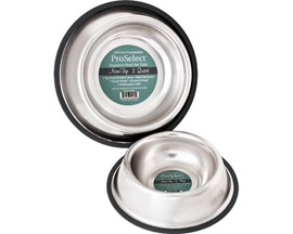ProSelect® 24 oz. X-Super Heavy No-Tip Mirror Pet Bowls