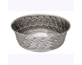 Loving Pets® Diamond Plated Dog Bowl