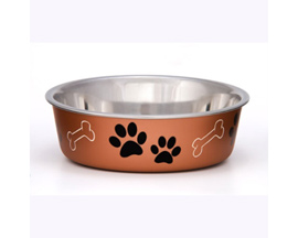 Loving Pets® Large Bella Dog Bowl - Copper