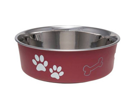 Loving Pets® X-Large Polyresin Dog Bowl - Merlot