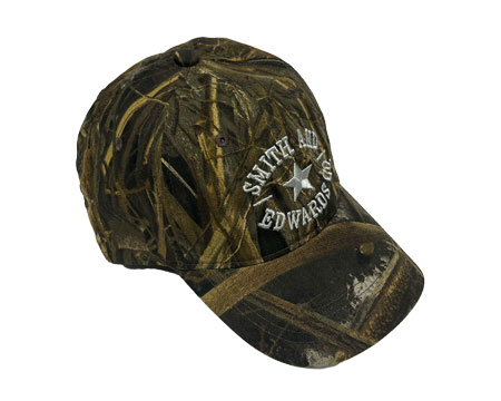 Smith & Edwards® Center Star Logo Cotton Snapback Hat - Realtree® Max-5 / White