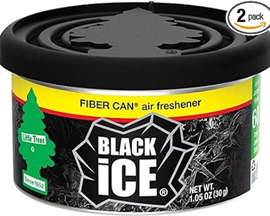 Little Trees Black Ice® Fiber Can® Car Freshener