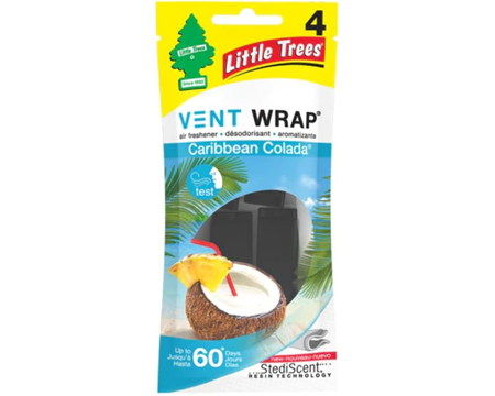 Little Trees Car Air Freshener Vent Wrap® Caribbean Colada®