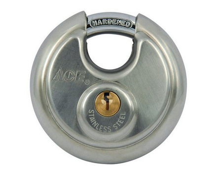 Ace® 2.75 in. Stainless Steel 4-Pin Cylinder Shrouded Padlock
