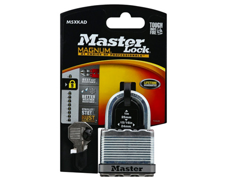 Master Lock® 2 in. Laminated Steel Dual Ball Bearing Locking Padlock