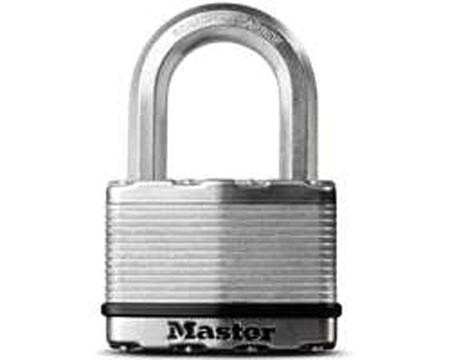 Master Lock® 2.5 in. Steel Dual Ball Bearing Locking Keyed Padlock