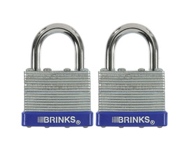 Brinks® 40mm 2-Pack Laminated Steel Padlock