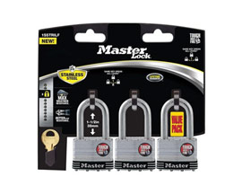 Master Lock® 1.75 in. 3-Pack Stainless Steel 4-Pin Cylinder Padlock