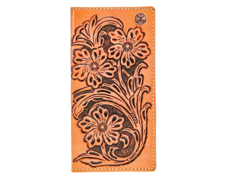 Hooey All Over Hand-Tooled Leather Wallet