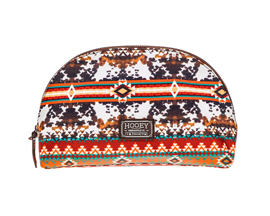 Hooey Ponderosa Accessory/Makeup Bag - Cowprint Large
