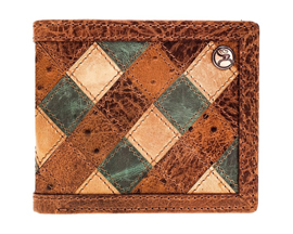Hooey Ouray Roughy Ostrich Trifold Wallet