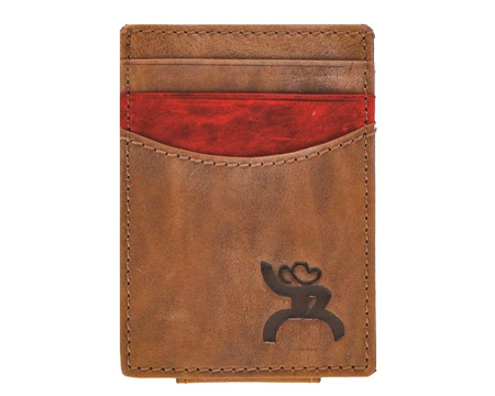 Hooey Men's Kamali Roughy Logo Branded Money Clip Wallet
