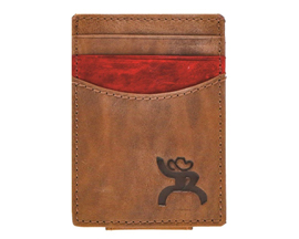 Hooey Men's Kamali Roughy Logo Branded Money Clip Wallet