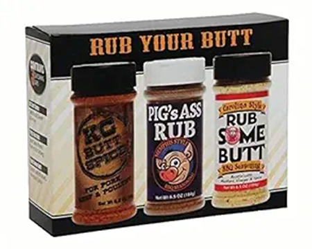 Rub Your Butt Champion BBQ Seasoning Gift Pack