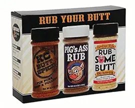 Rub Your Butt Champion BBQ Seasoning Gift Pack