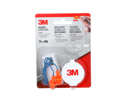 3M Corded Reusable Ear Plugs
