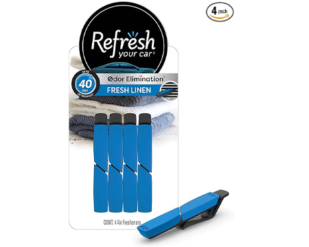 Refresh Your Car® Vent Clip - Fresh Linen 4 Pack