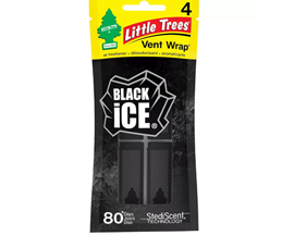 Little Trees® Vent Wrap® Black Ice 4 Pack
