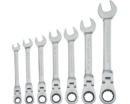 Flex Combo Wrench Set SAE 7 Pc