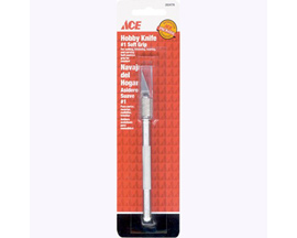 Ace® 4 in. Fixed Blade Hobby Soft Grip Silver Knife