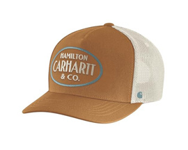 Carhartt® Adult's Hamilton Embroidered Twill Mesh-Back Cap - Tan