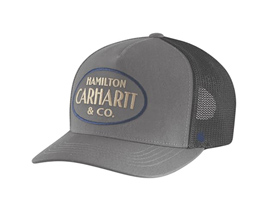 Carhartt® Adult's Twill Mesh-Back Hamilton Embroidered Cap - Steel Grey
