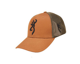Browning® Adult's Buckmark Mech Back Graphic Cap - Rust Loden