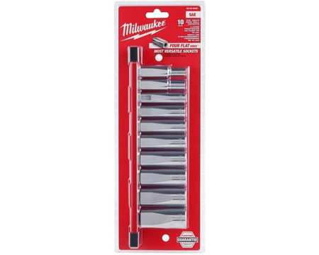 Milwaukee SAE 10 Pc Deep Socket Set