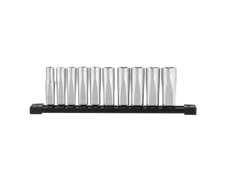 Milwaukee 10 Pc Deep Socket Set - Metric