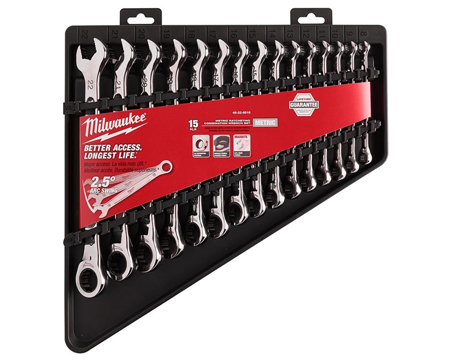 Milwaukee® Combination Wrench Set Metric 15 Pc