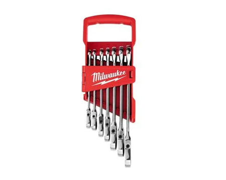 Milwaukee&reg; Flex Head Wrench Set SAE