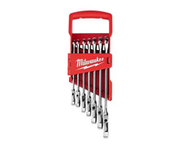 Milwaukee&reg; Flex Head Wrench Set SAE