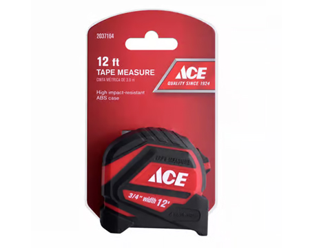 ACE® Tape Measure 12 x 3/4"