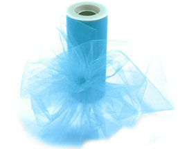 Turquoise Tulle - 6" x 25 yards