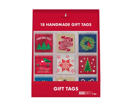 Handmade Traditional Gift Tags - 18 Ct