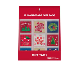 Handmade Traditional Gift Tags - 18 Ct
