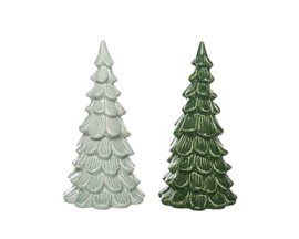 Large Ceramic Iridescent Tree Decor