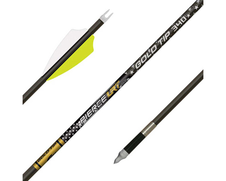 Gold Tip&reg; 340 Pierce LRT Raptor Fetched Archery Arrows - 6 Pack