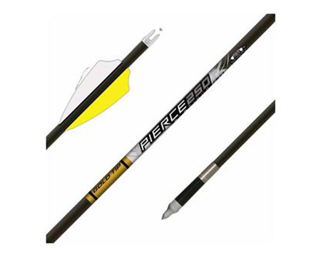 Gold Tip&reg; 300 Kinetic Pierce Platinum Fusion Vanes Arrows - 6 Pack